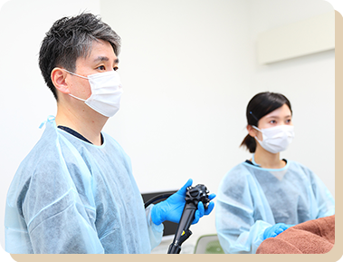 鎮痛剤を使用し苦痛を抑えた胃・大腸カメラ検査の実施