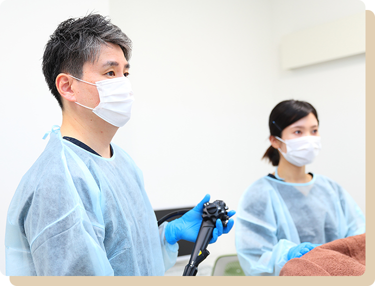 鎮痛剤を使用し苦痛を抑えた胃・大腸カメラ検査の実施